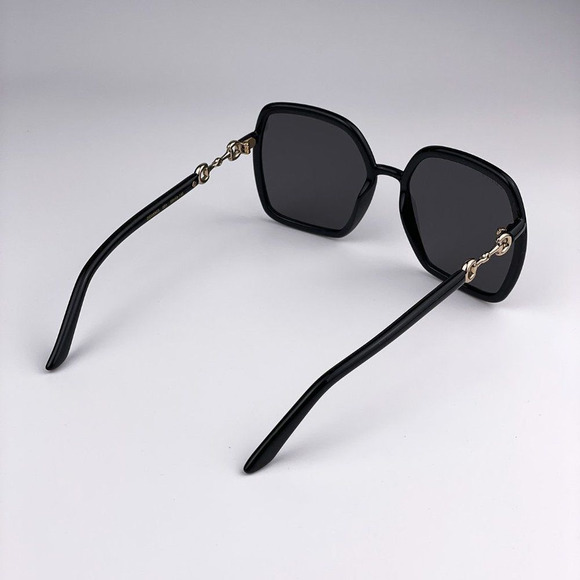 Gucci  GG0890S 001 Sunglasses Black Gray Square Women - Picture 8 of 11